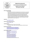 Legislative History:  An Act to Amend the Authority of the Adjutant General to Sell Armories, to Increase the Authorized Size of the Veterans' Memorial Cemetery and to Authorize the Department of Administrative and Financial Services to Purchase Land in Houlton for a New Public Safety Facility (SP823)(LD 2212)