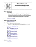 Legislative History: An Act to Repeal the Laws Governing the Jackman Water District and the Jackman Sewer District (SP824)(LD 2214) by Maine State Legislature (118th: 1996-1998)