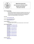 Legislative History: An Act to Establish Municipal Cost Components for Unorganized Territory Services To Be Rendered in Fiscal Year 1998-99 (HP1584)(LD 2215) by Maine State Legislature (118th: 1996-1998)