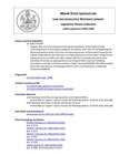 Legislative History: An Act to Implement the Recommendations of the Task Force On Improving Access to Prescription Drugs for the Elderly (HP1587)(LD 2218) by Maine State Legislature (118th: 1996-1998)