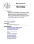 Legislative History: An Act to Dissolve the Ogunquit Sewer District and Establish a Sewerage Department (HP1592)(LD 2221) by Maine State Legislature (118th: 1996-1998)