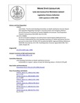 Legislative History: An Act to Provide Funding for Law Enforcement and Emergency Medical Services Personnel (SP860)(LD 2276) by Maine State Legislature (118th: 1996-1998)