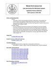 Legislative History: An Act to Implement the Recommendations of the Majority of the Joint Standing Committee on Agriculture, Conservation and Forestry Regarding Enhancing Forest Resource Assessment (HP1657)(LD 2286) by Maine State Legislature (118th: 1996-1998)