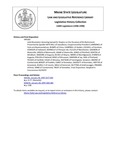 Legislative History: Joint Resolution Honoring Samuel D. Shapiro on the Occasion of His Retirement (HP182) by Maine State Legislature (118th: 1996-1998)