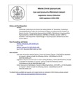 Legislative History: Joint Order, Referring to the Voters the Subject Matter of "Resolution, Proposing a Competing Measure Under the Constitution of Maine to Implement the Compact for Maine's Forests" (HP665) by Maine State Legislature (118th: 1996-1998)