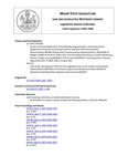 Legislative History: Joint Order, Recalling LD 1706 from the Legislative Files to the Senate (HP1247) by Maine State Legislature (118th: 1996-1998)
