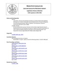 Legislative History: Joint Order, That the Joint Standing Committee on Taxation Report Out Legislation Relating to the Taxation of Domestic Group Disability Income Insurance Companies (HP1323) by Maine State Legislature (118th: 1996-1998)