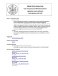 Legislative History: Joint Order, Recalling LD 918 from the Legislative Files to the House (HP1404) by Maine State Legislature (118th: 1996-1998)