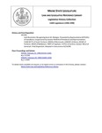 Legislative History:  Joint Resolution Recognizing Kevin M. Madigan (HP1596)