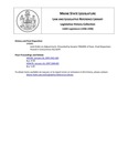 Legislative History: Joint Order on Adjournment (SP81) by Maine State Legislature (118th: 1996-1998)