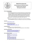 Legislative History: Joint Order, Recalling LD 1060 from the Legislative Files to the Senate (SP762) by Maine State Legislature (118th: 1996-1998)