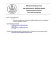Legislative History: Joint Order on Adjournment (SP795) by Maine State Legislature (118th: 1996-1998)