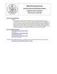 Legislative History: Joint Resolution in Honor of the 150th Anniversary of Hancock Lumber Company (SP863) by Maine State Legislature (118th: 1996-1998)