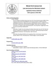 Legislative History: Joint Order, Recalling LD 493 from the Legislative Files to the Senate (SP864) by Maine State Legislature (118th: 1996-1998)