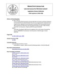 Legislative History: Joint Order, Recalling LD 1962 from the Legislative Files to the Senate (SP873) by Maine State Legislature (118th: 1996-1998)