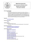 Legislative History: An Act to Amend the Maine Workers' Compensation Act of 1992 as it Relates to Compensation for Amputation of a Body Part (HP163)(LD 225) by Maine State Legislature (119th: 1998-2000)