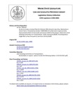 Legislative History:  An Act to Create a License Plate for Veterans Who Served in Iwo Jima, Normandy or Desert Storm (SP124)(LD 321)