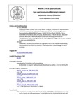 Legislative History:  Resolve, to Lower Certain Tolls on the Maine Turnpike (HP266)(LD 370)