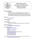 Legislative History:  An Act to Ensure Equity in the Competitive Bidding Process for Construction Projects Supported by Public Funds (HP343)(LD 459)