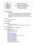 Legislative History:  An Act to Revise the Fact-finding Process under the Public Employees Labor Relations Laws (HP495)(LD 702)