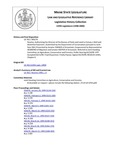 Legislative History:  Resolve, Authorizing the Director of the Bureau of Parks and Land  to Convey a Well and Waterline Easement (SP270)(LD 763)