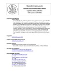 Legislative History:  Resolve, Authorizing the Knox County Commissioners to Borrow Not More than $2,500,000 for Construction or Renovation of a District Court and Office Areas in Knox County (HP703)(LD 970)