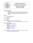 Legislative History:  An Act Concerning Ownership of a Rafting Company (HP879)(LD 1236)