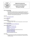 Legislative History:  An Act to Protect the Right of Employees to Freely Decide Whether to Support Labor Organizations (HP880)(LD 1237)