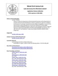 Legislative History:  Resolve, to Direct the Department of Environmental Protection and the Department of Economic and Community Development to Devise a Proposal for Long-term Funding of the Removal of Tire Dumps (SP539)(LD 1601)