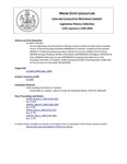 Legislative History:  An Act Regarding a Tax Refund when Money Is Owed to Both the State and a Custodial Parent (HP1148)(LD 1645)