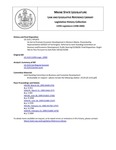 Legislative History:  An Act to Promote Economic Development in Western Maine (HP1475)(LD 2115)
