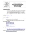 Legislative History:  An Act Concerning the Rules of the Maine Veterans' Memorial Cemetery (HP1659)(LD 2328)