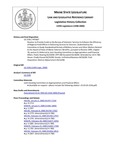 Legislative History:  Resolve, to Provide Funds to the Bureau of Veterans' Services to Enhance the Efficiency of Regional Field Offices in Delivering Services to Veterans (HP1667)(LD 2336)