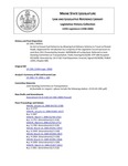 Legislative History:  An Act to Ensure Fuel Deliveries by Allowing Fuel Delivery Vehicles to Travel on Posted Roads (SP931)(LD 2381)