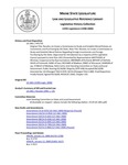 Legislative History:  Resolve, to Create a Commission to Study and Establish Moral Policies on Investments and Purchasing by the State (HP1755)(LD 2461)