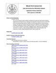 Legislative History:  An Act Concerning the Date by Which Land Must be Acquired by the Penobscot Nation (HP1782)(LD 2499)