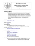 Legislative History:  An Act to Create a State-sponsored Voluntary Logger Certification Program (HP1792)(LD 2512)