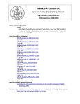 Legislative History: Joint Order, Establishing the Joint Select Committee on the Year 2000 Computer Problem (SP190) by Maine State Legislature (119th: 1998-2000)