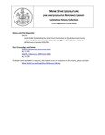 Legislative History: Joint Order, Establishing the Joint Select Committee to Study Classroom Equity (SP272) by Maine State Legislature (119th: 1998-2000)