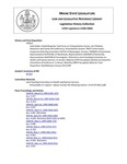 Legislative History: Joint Order, Establishing the Task Force on Transportation Access, Air Pollution Reduction and Family Self-sufficiency (SP612) by Maine State Legislature (119th: 1998-2000)