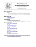 Legislative History: Joint Order, Establishing the Task Force to Study the E-911 System (SP709) by Maine State Legislature (119th: 1998-2000)