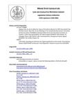 Legislative History: Joint Order, Recalling L.D. 1224 from the Engrossing Division to the Senate (SP822) by Maine State Legislature (119th: 1998-2000)