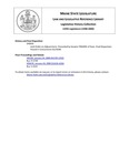 Legislative History: Joint Order on Adjournment (SP959) by Maine State Legislature (119th: 1998-2000)