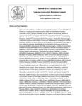 Legislative History: Joint Resolution in Memory of Alton E. Cianchette (SP971) by Maine State Legislature (119th: 1998-2000)