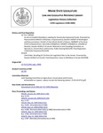 Legislative History: Joint Order, Recalling L.D. 713 from the Legislative Files to the Senate (SP1024) by Maine State Legislature (119th: 1998-2000)