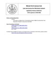 Legislative History: Joint Order on Adjournment (SP1054) by Maine State Legislature (119th: 1998-2000)