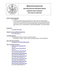 Legislative History: An Act to Clarify the Division Line Between the Towns of Deer Isle and Stonington (SP10)(LD 2) by Maine State Legislature (120th: 2000-2002)