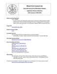 Legislative History: An Act to Improve the Navigational Aids Program (HP38)(LD 47) by Maine State Legislature (120th: 2000-2002)