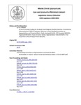 Legislative History: An Act to Provide Funding for the Beals Island Regional Shellfish Hatchery (HP93)(LD 97) by Maine State Legislature (120th: 2000-2002)