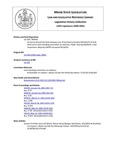 Legislative History: An Act to Amend the State Autopsy Law (SP30)(LD 128) by Maine State Legislature (120th: 2000-2002)